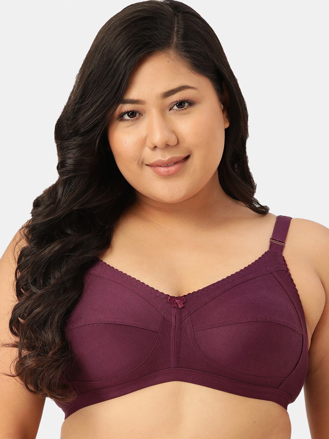 

Sztori Plus Size Non Padded T-Shirt Bra, Purple