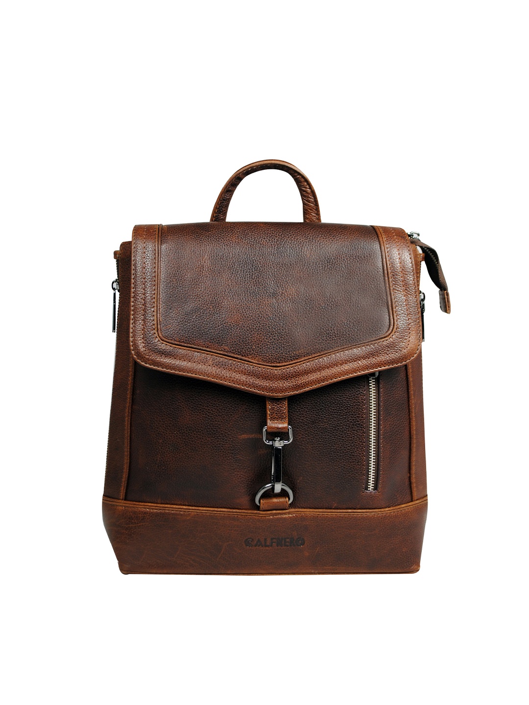 

CALFNERO Leather Backpack, Brown