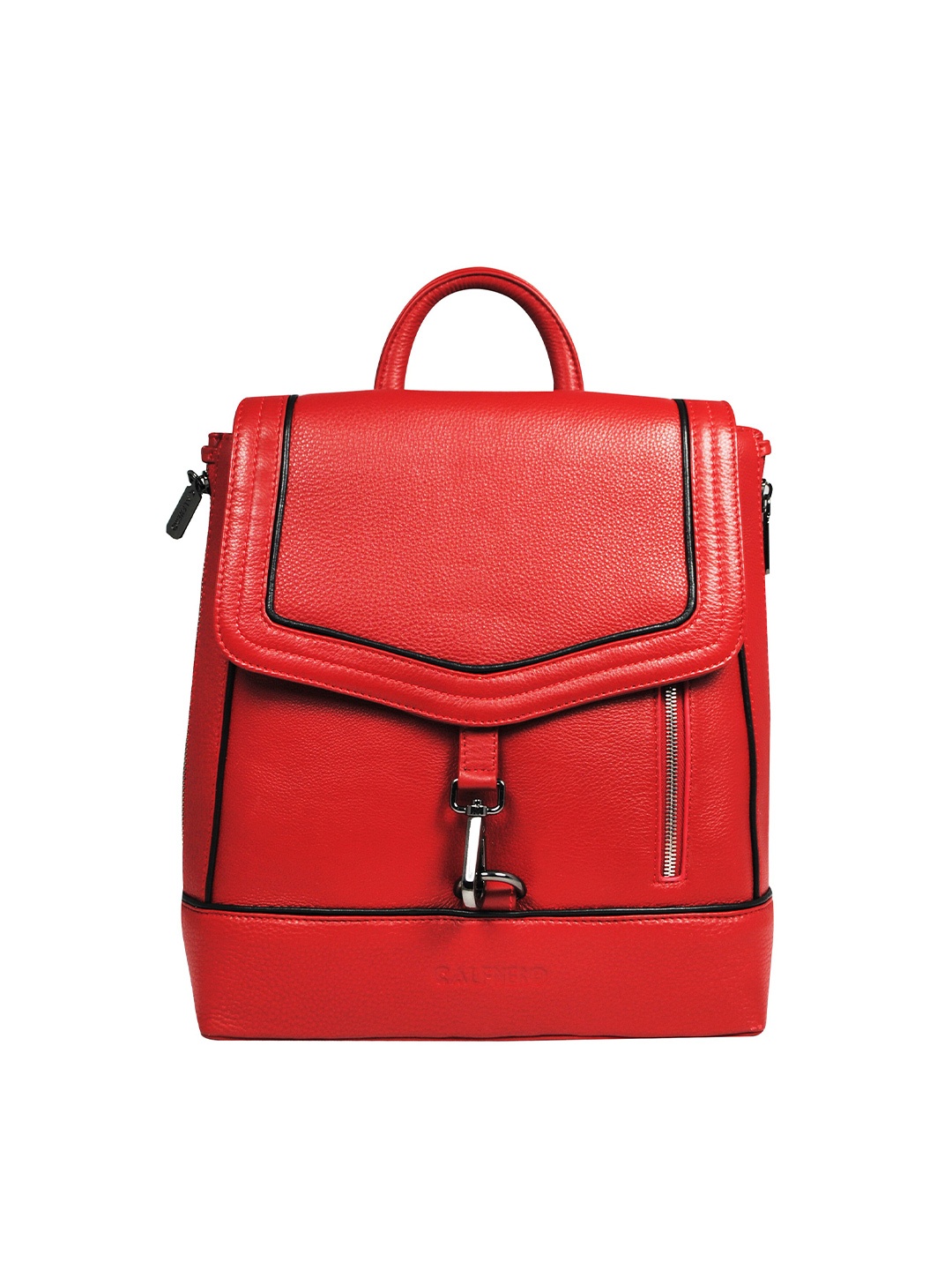 

CALFNERO Leather Backpack, Red