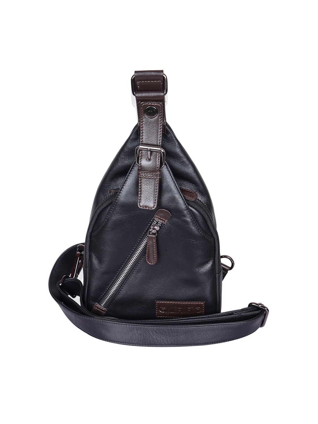 

CALFNERO Leather Backpack, Black