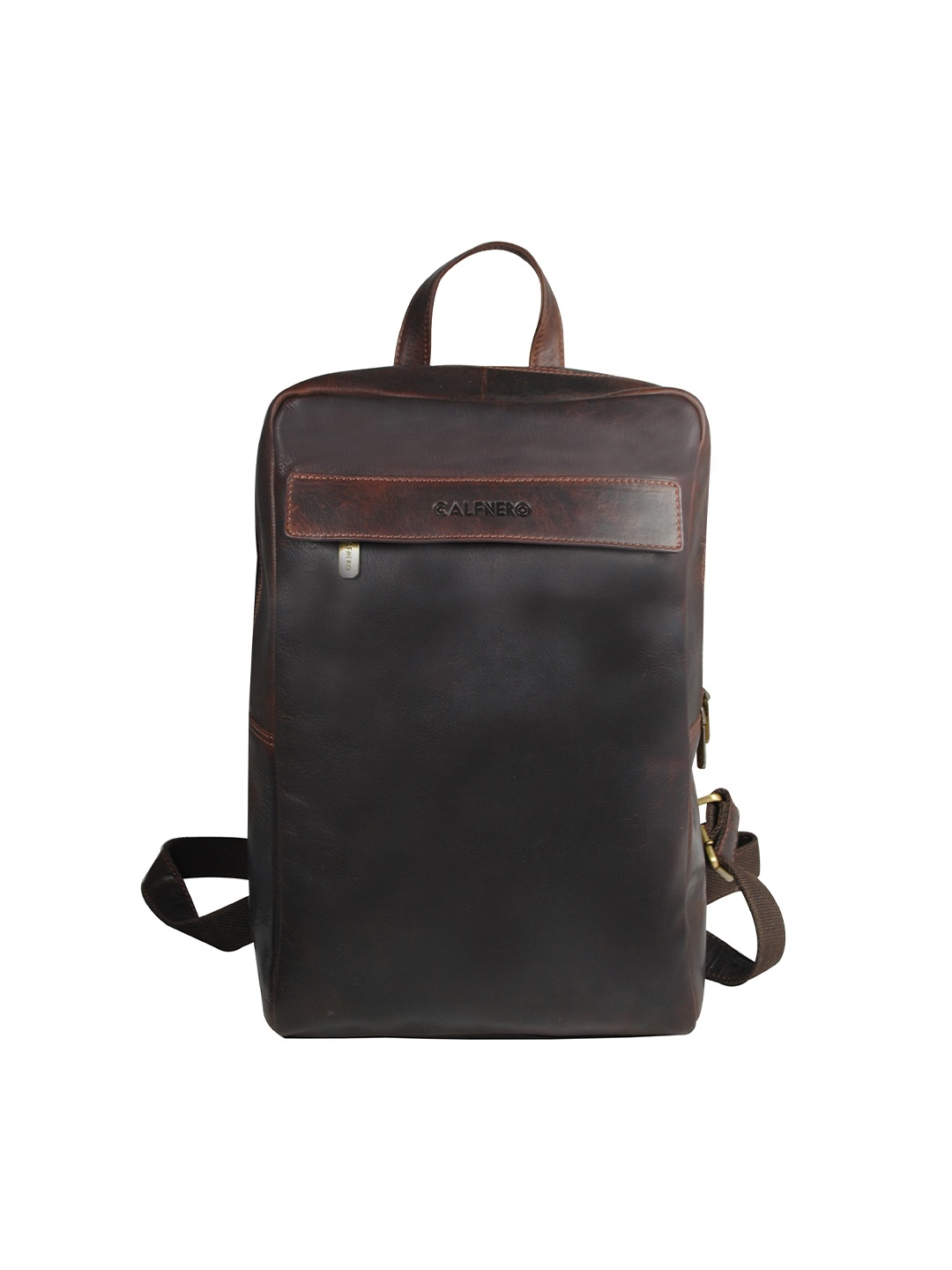 

CALFNERO Leather Backpack, Brown