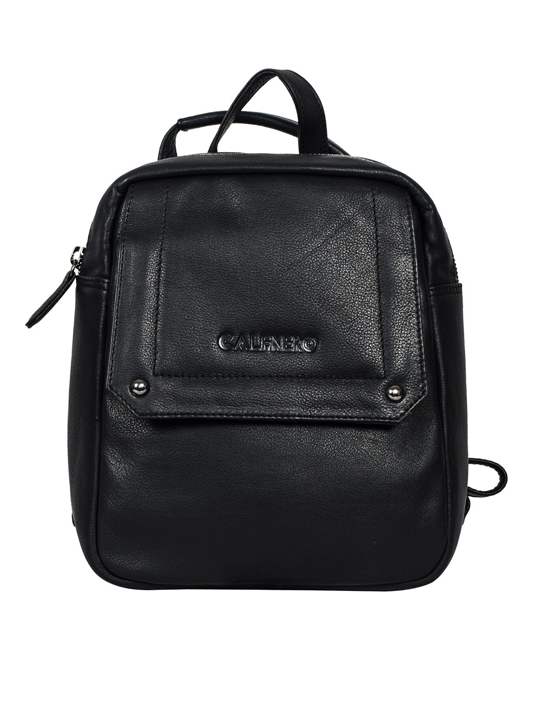

CALFNERO Leather Backpack, Black