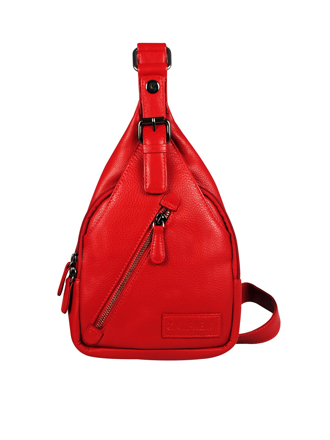 

CALFNERO Leather Backpack, Red