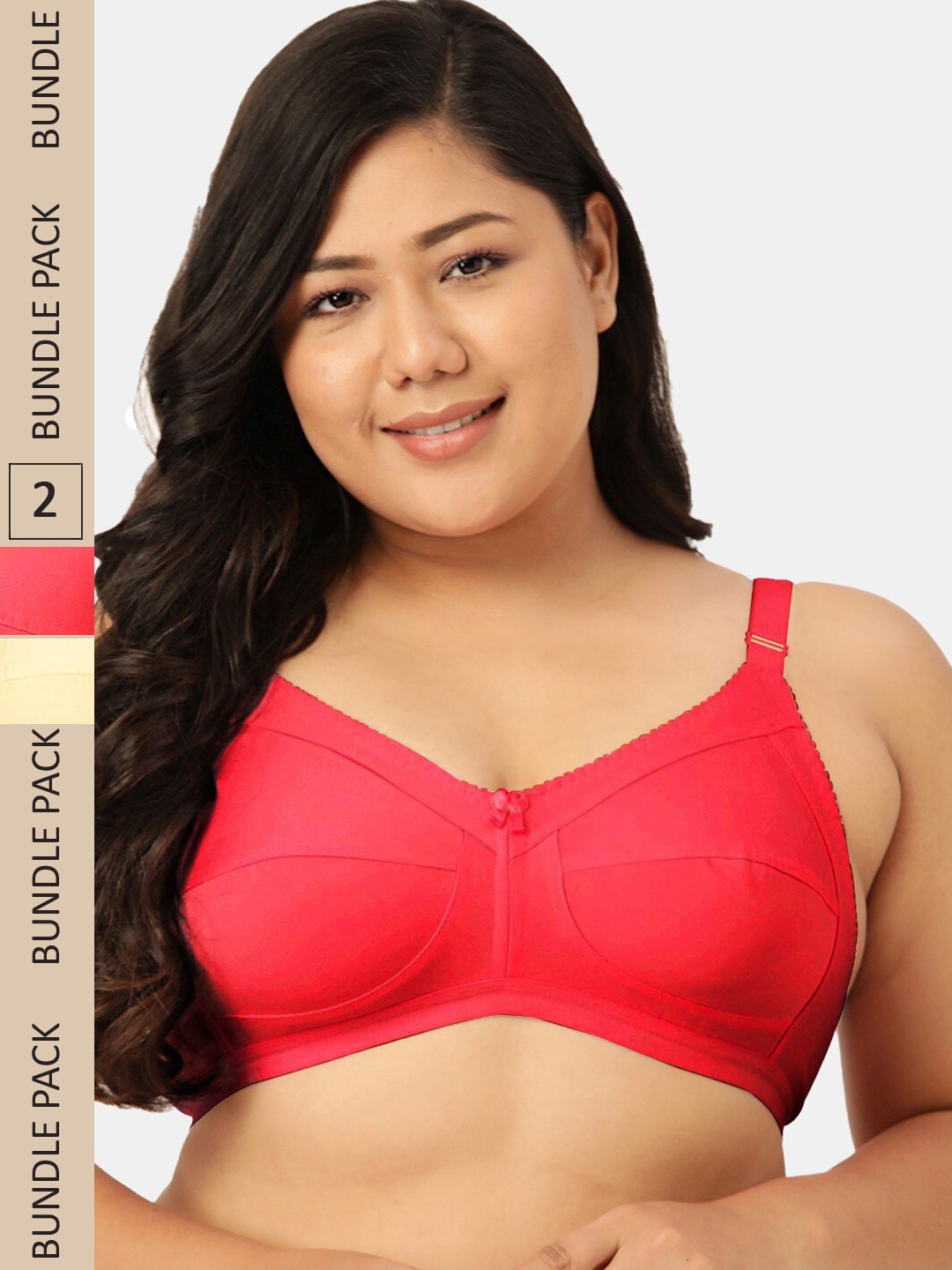 

Sztori Plus Size Full coverage Non Padded T-Shirt Bra, Beige