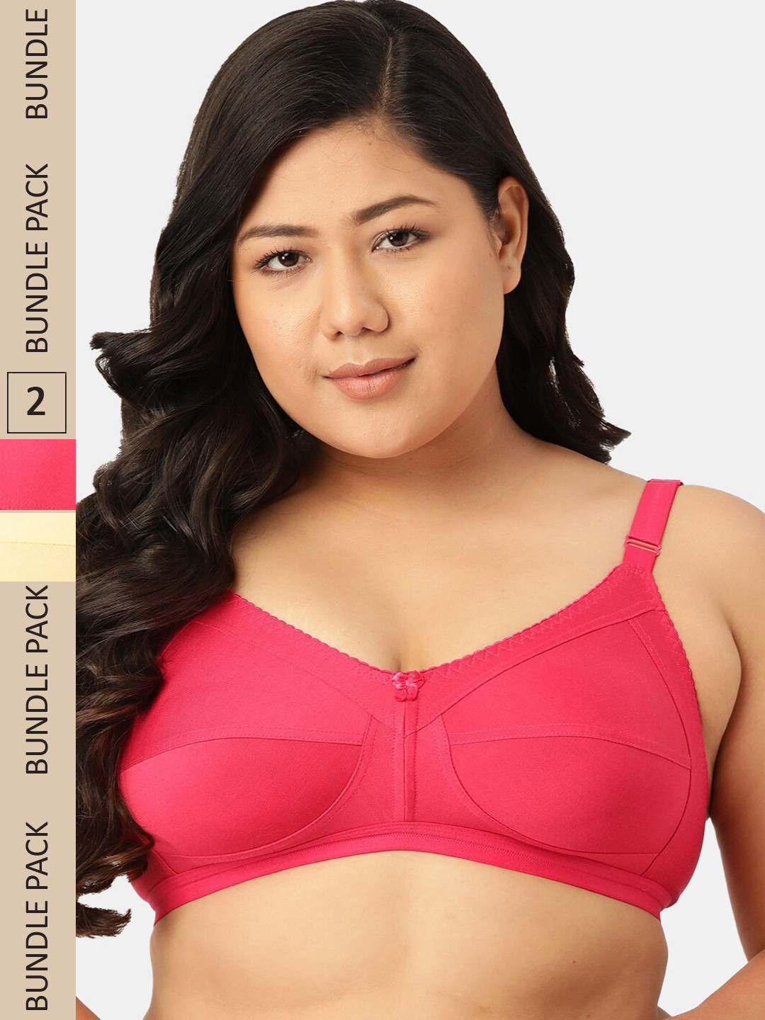 

Sztori Pack of 2 Cotton T-Shirt Bra, Beige
