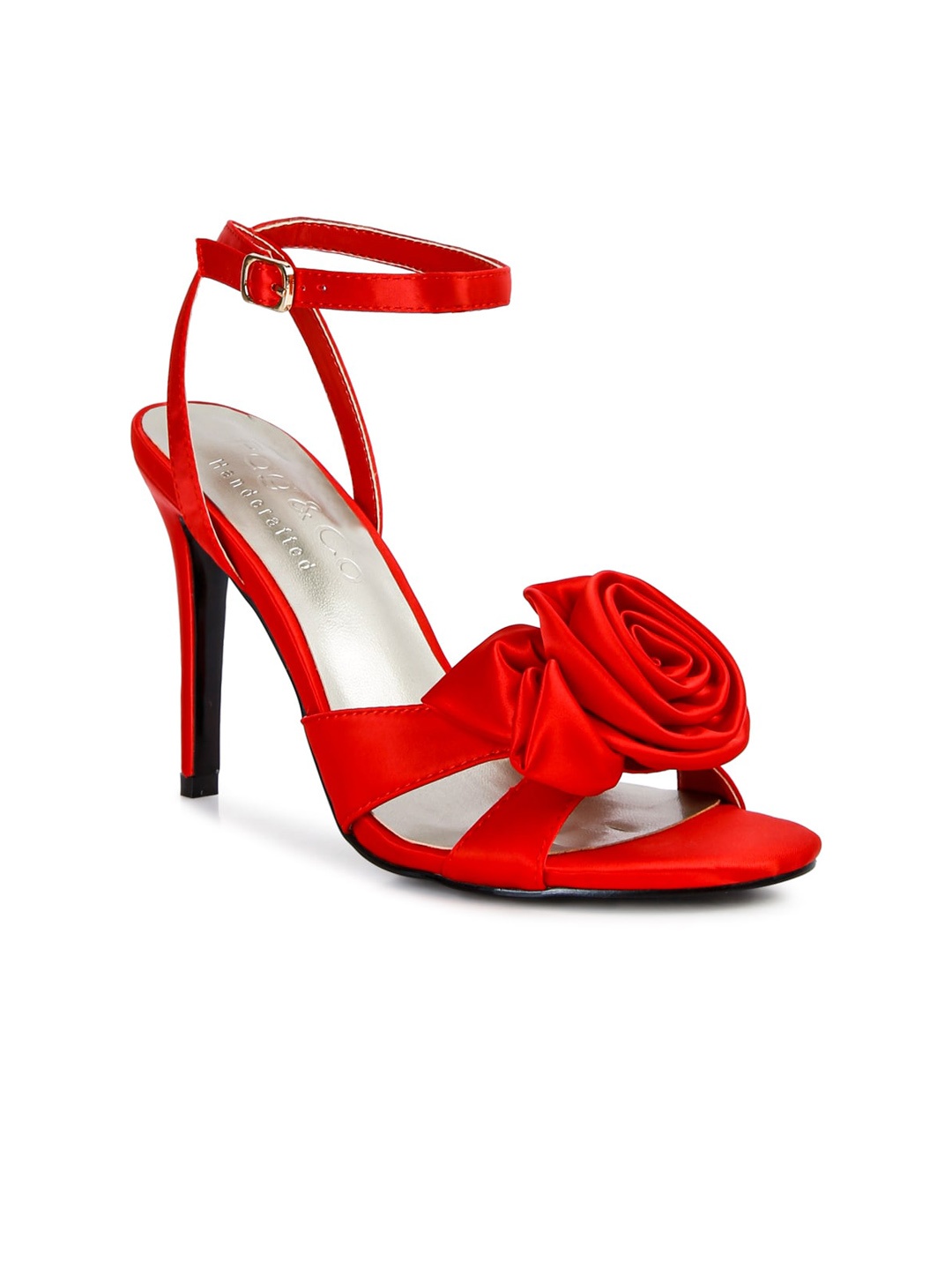 

RAG & CO Women Stiletto Heels With Bows, Red