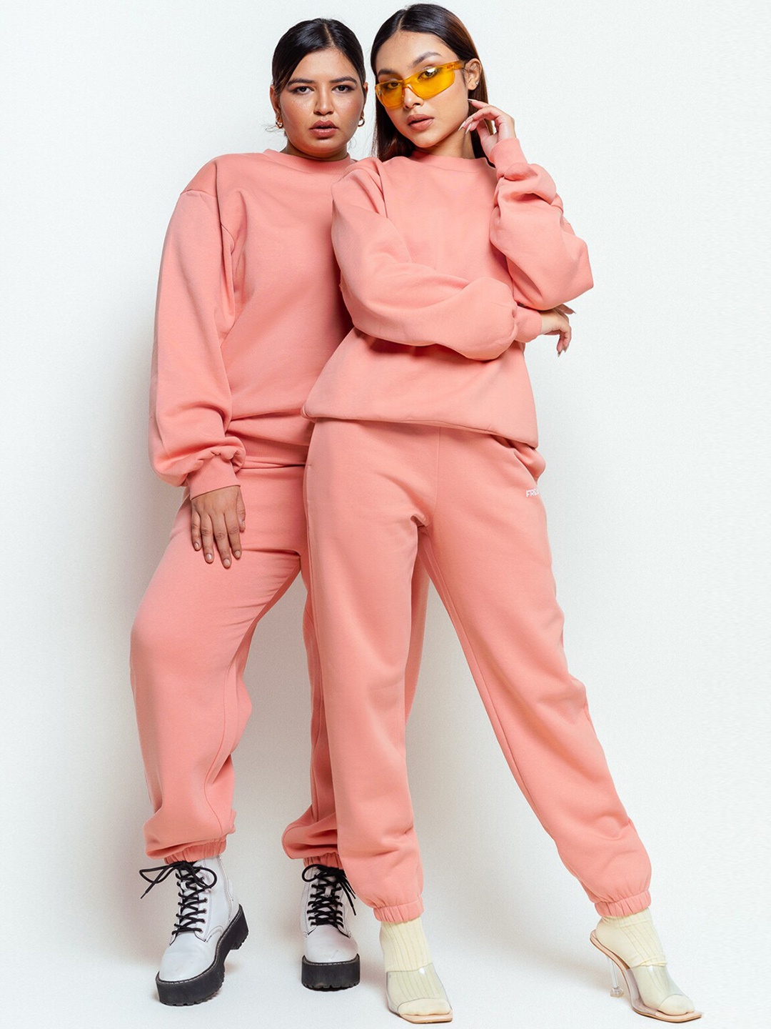 

FREAKINS Women Pure Cotton Joggers, Pink
