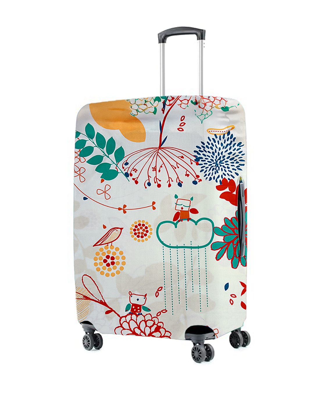 

Cortina Printed Protective Small Trolley Bag Cover, White