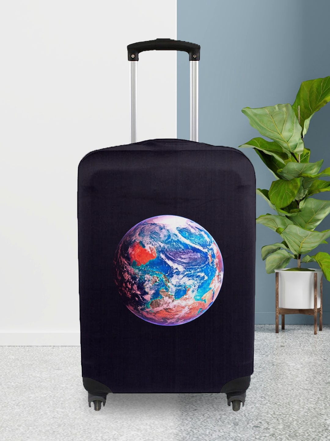 

Cortina Printed Protective Large Trolley Bag Cover, Black