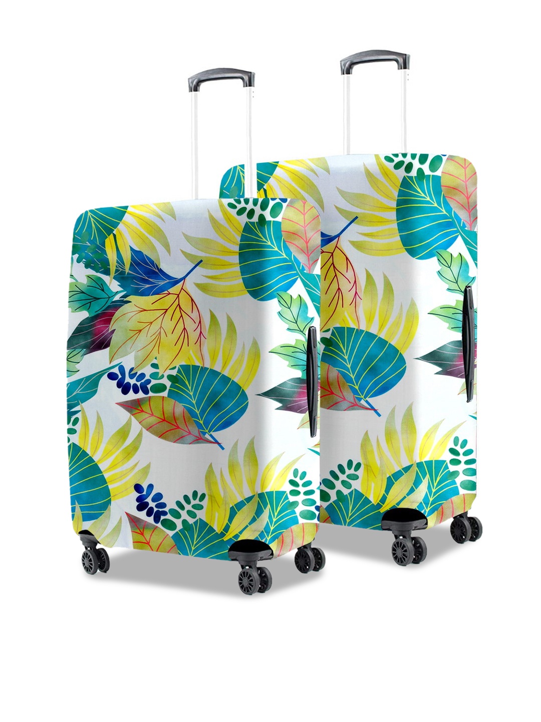 

Cortina Set Of 2 Printed Protective Trolley Bag Covers, White