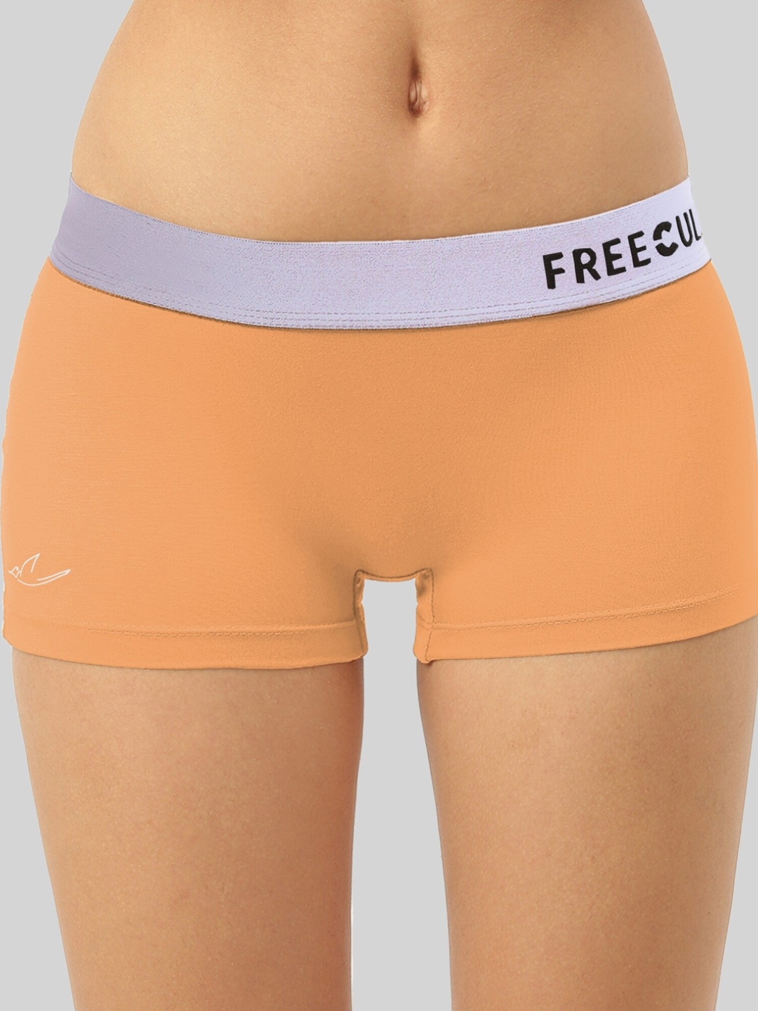 

FREECULTR Micromodal Anti-Microbial Boy-Shorts Briefs FC-SF-WMN-BSRT-FMO-01, Orange