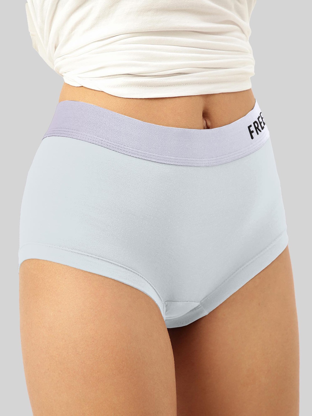 

FREECULTR Seamless Anti-Microbial Boxer Style Briefs FC-SF-WMN-BXR-B-FG-01, Grey