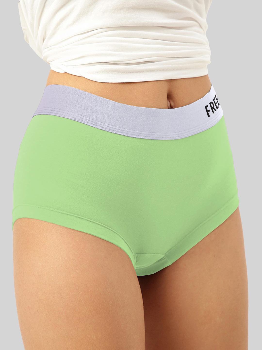 

FREECULTR Women Anti-Bacterial Airsoft Boxer-Style Briefs FC-SF-WMN-BXR-B-ZL-01, Lime green