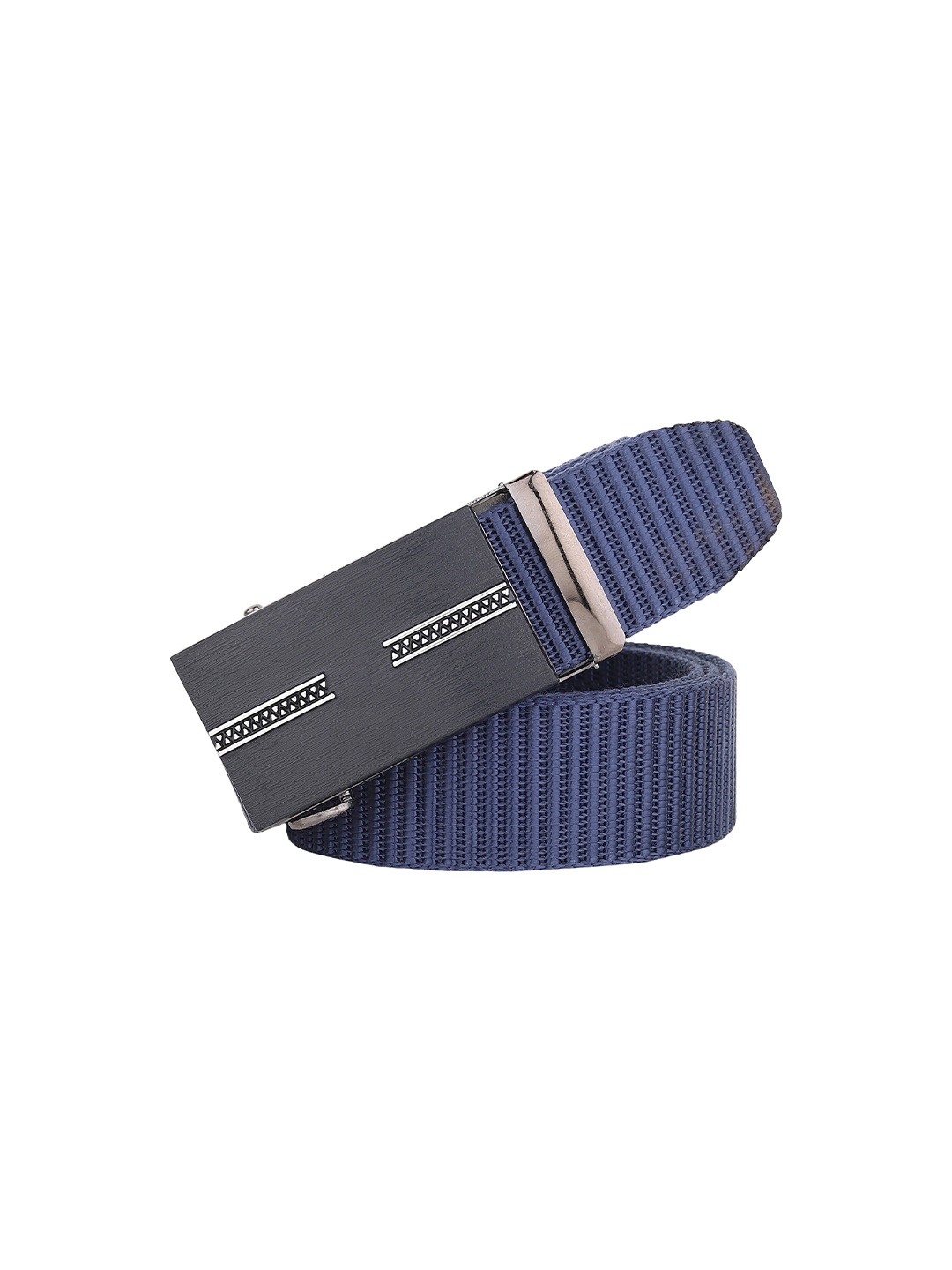 

HENEDA Men Textured Belt, Navy blue