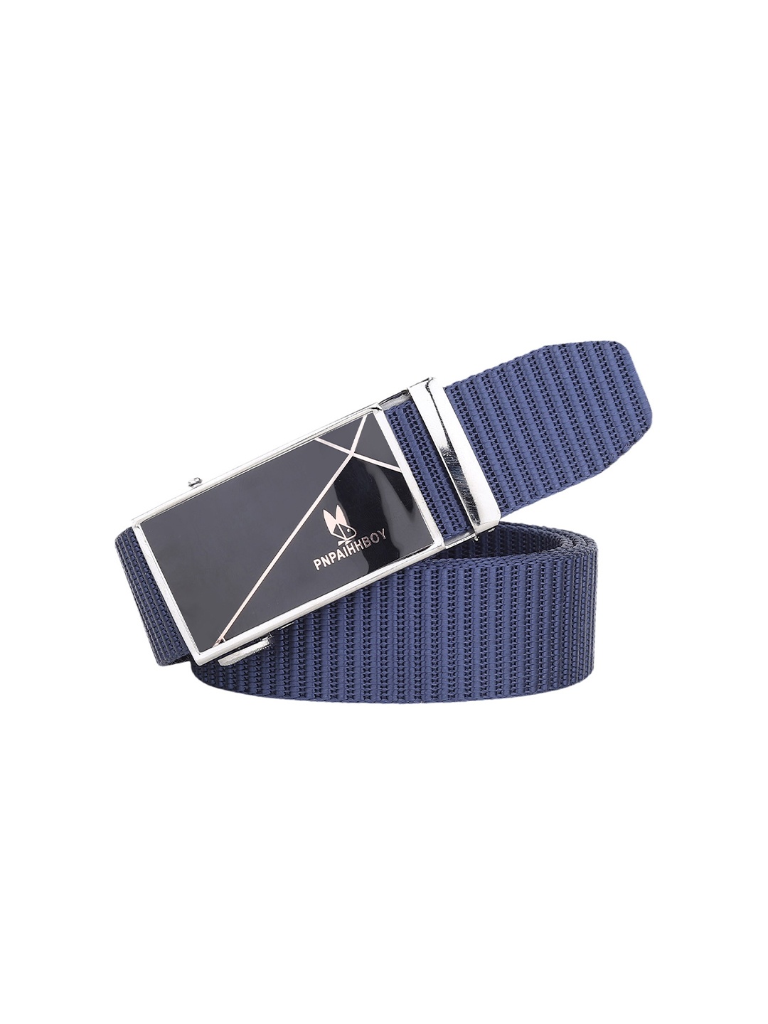 

HENEDA Men Textured Belt, Navy blue