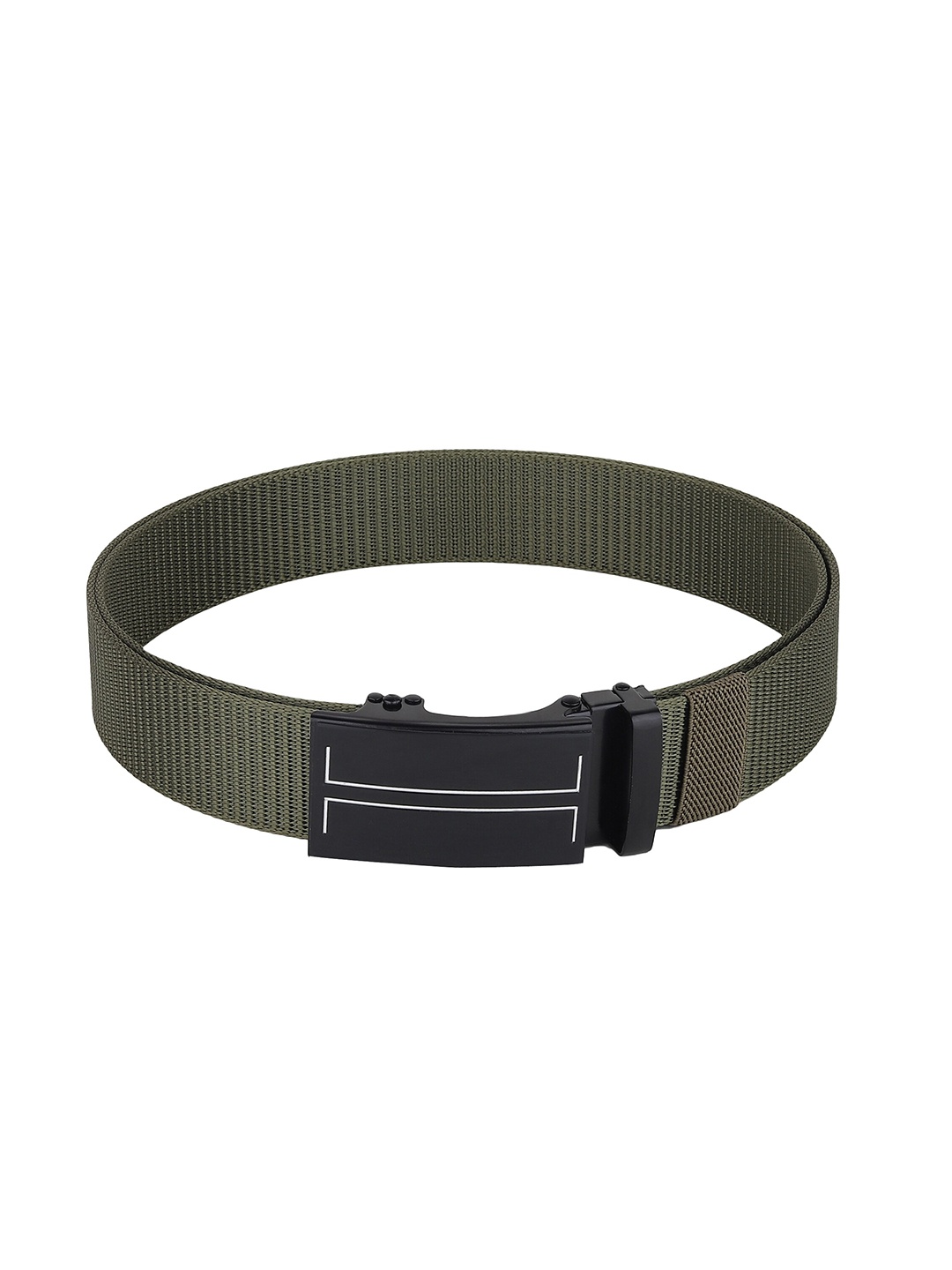 

HENEDA Men Textured Belt, Green