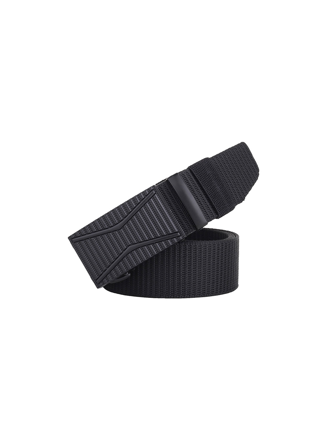 

HENEDA Men Textured Belt, Black