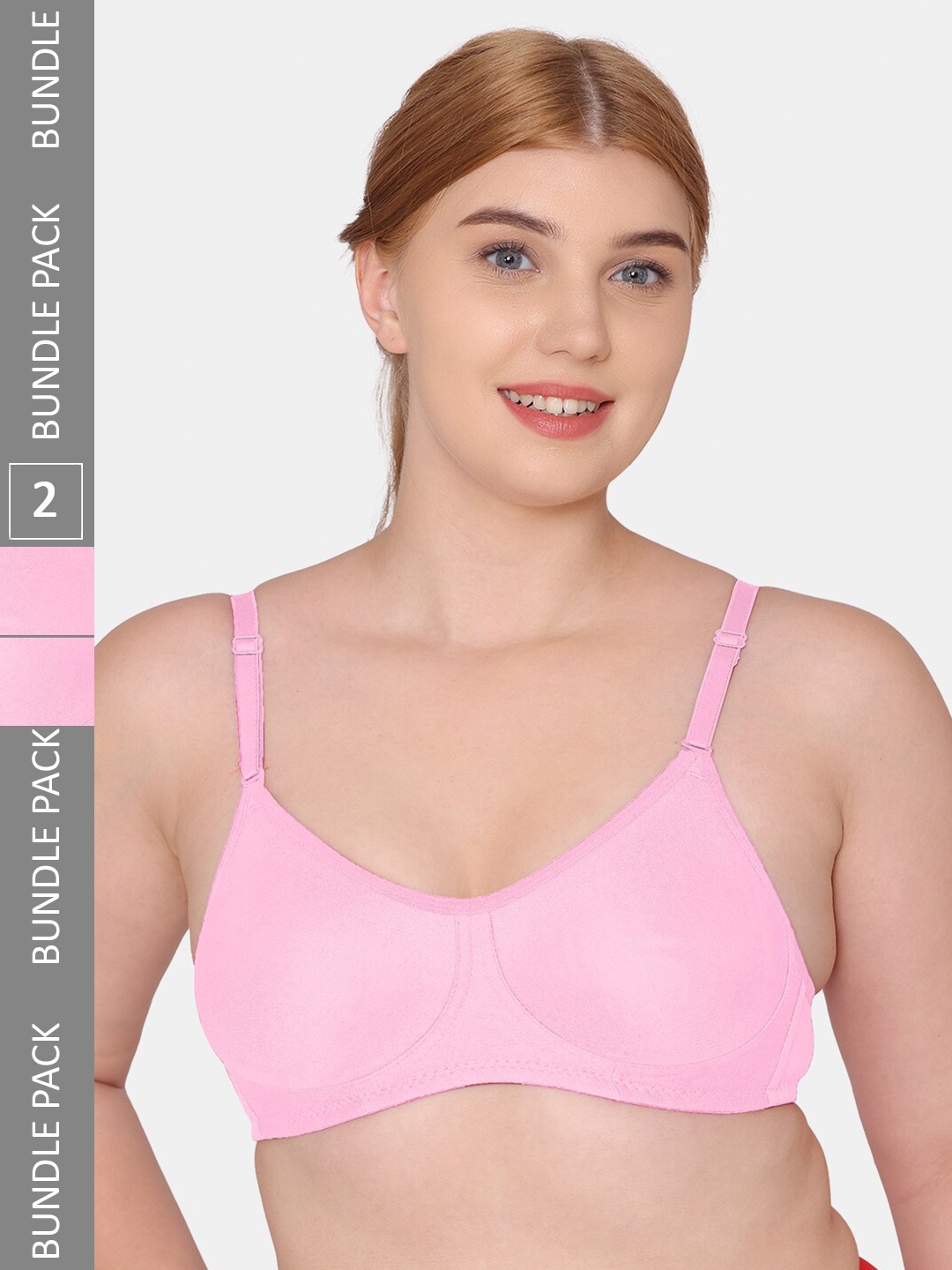 

Tweens Pack Of 2 Cotton Bra, Pink