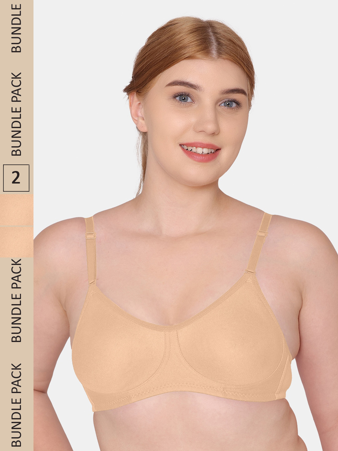 

Tweens Pack Of 2 Cotton Bra, Beige
