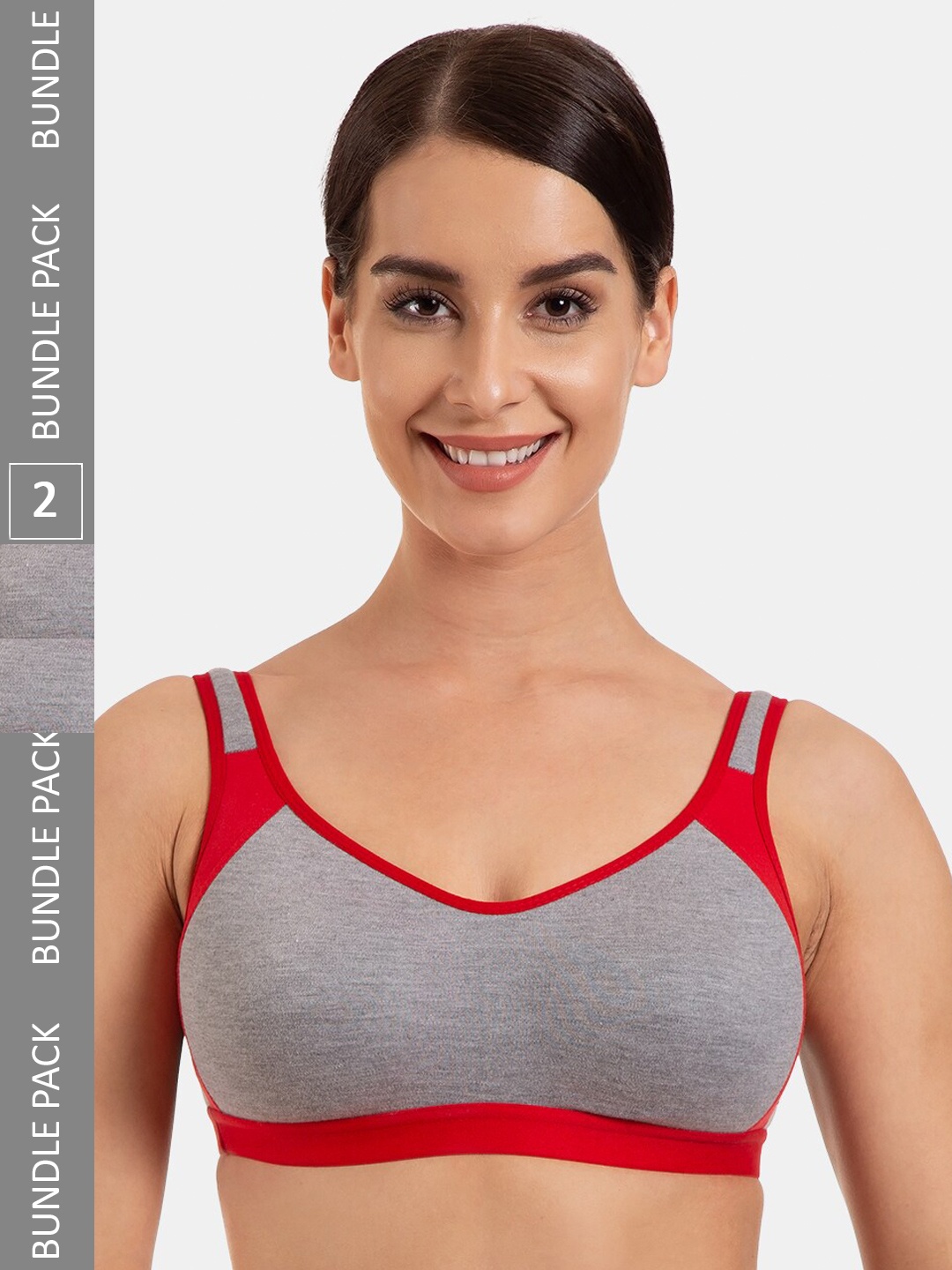 

Tweens Non-Padded Medium Impact Sports Bra, Grey