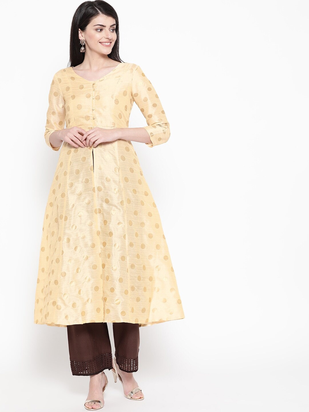 

Be Indi Women Pastels Kurta, Beige