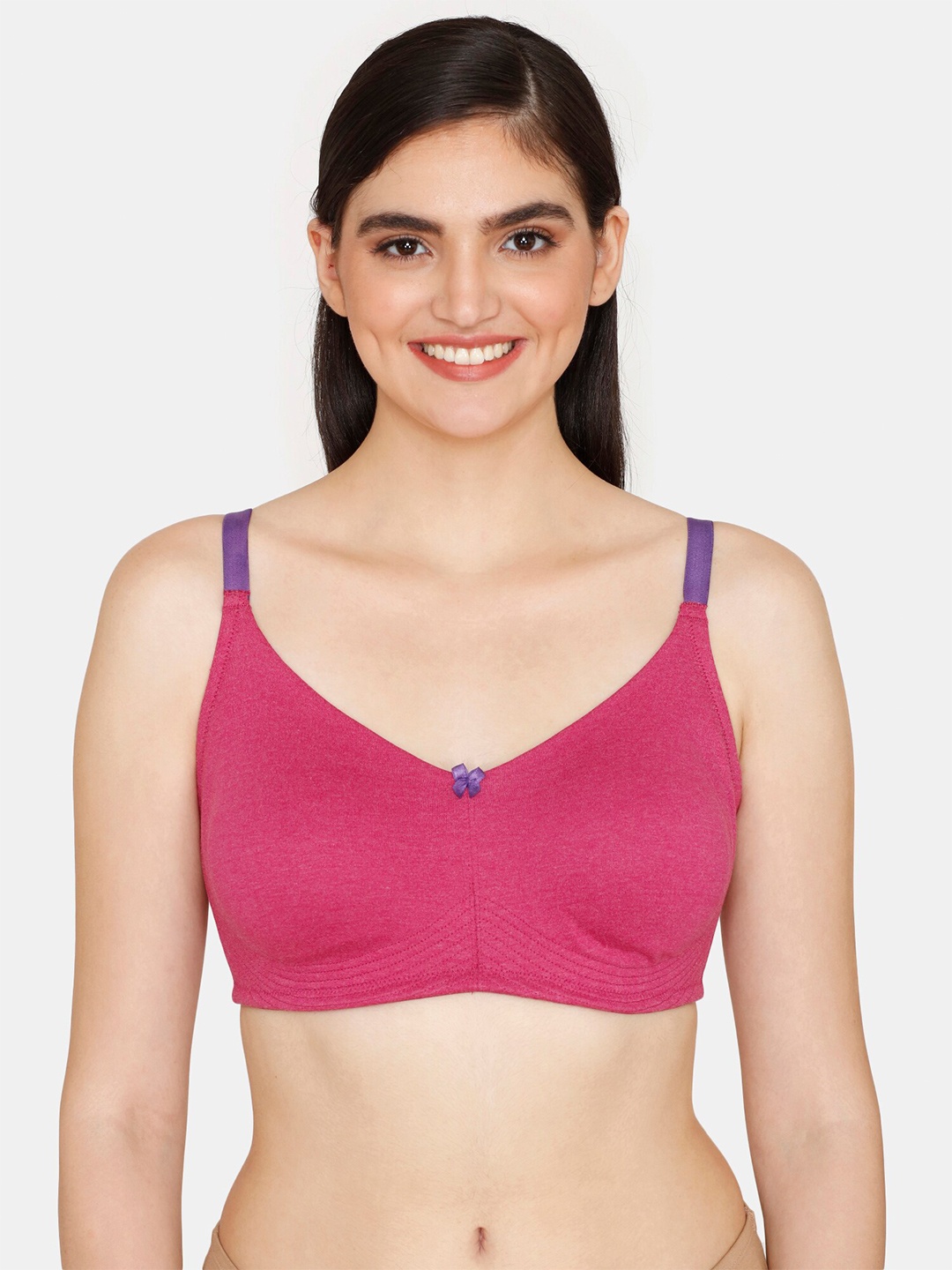 

Zivame Non-Padded Everyday Bra, Pink