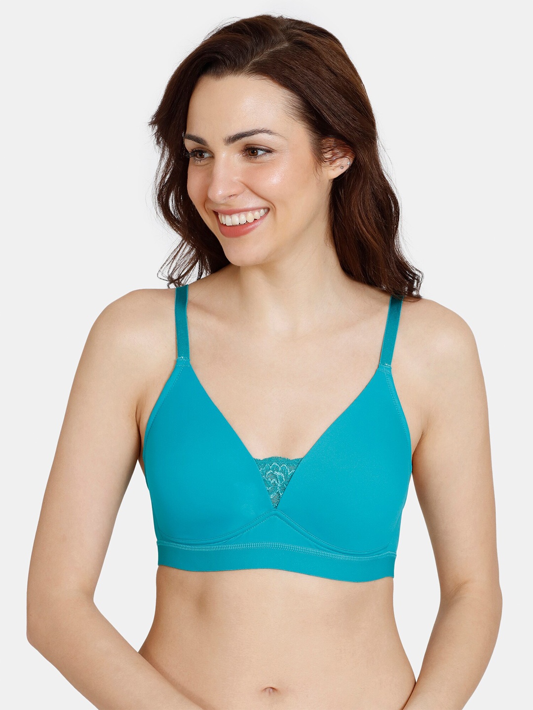 

Zivame Lightly Padded Non-Wired T-shirt Bra, Blue
