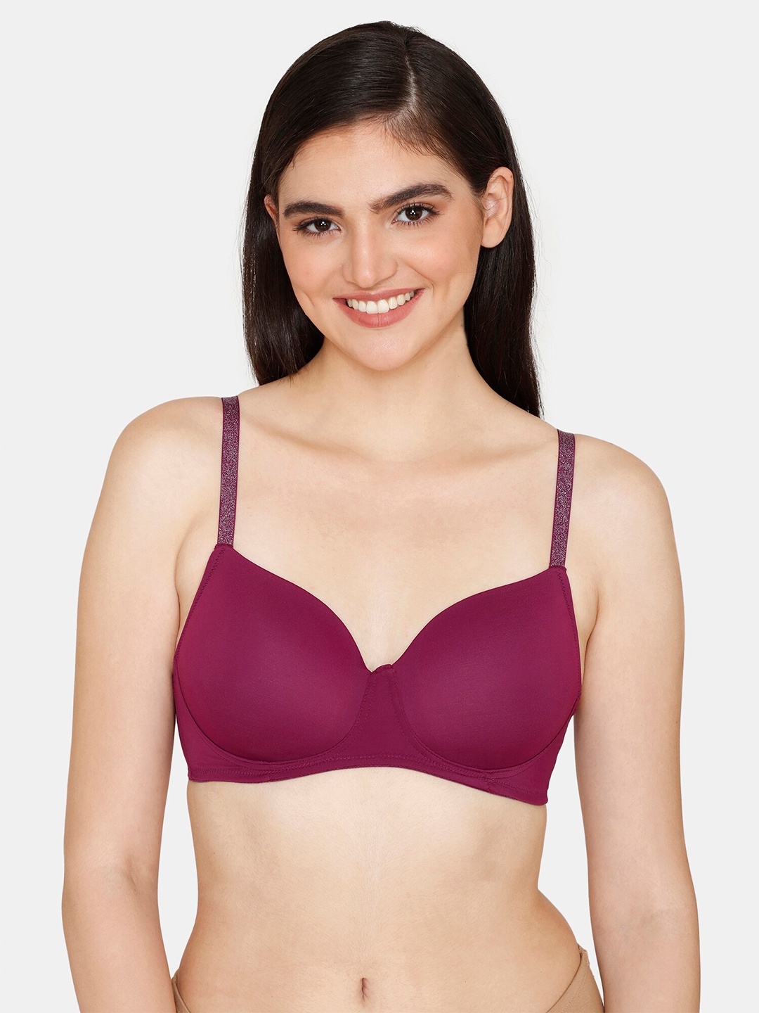 

Zivame Purple Bra Lightly Padded