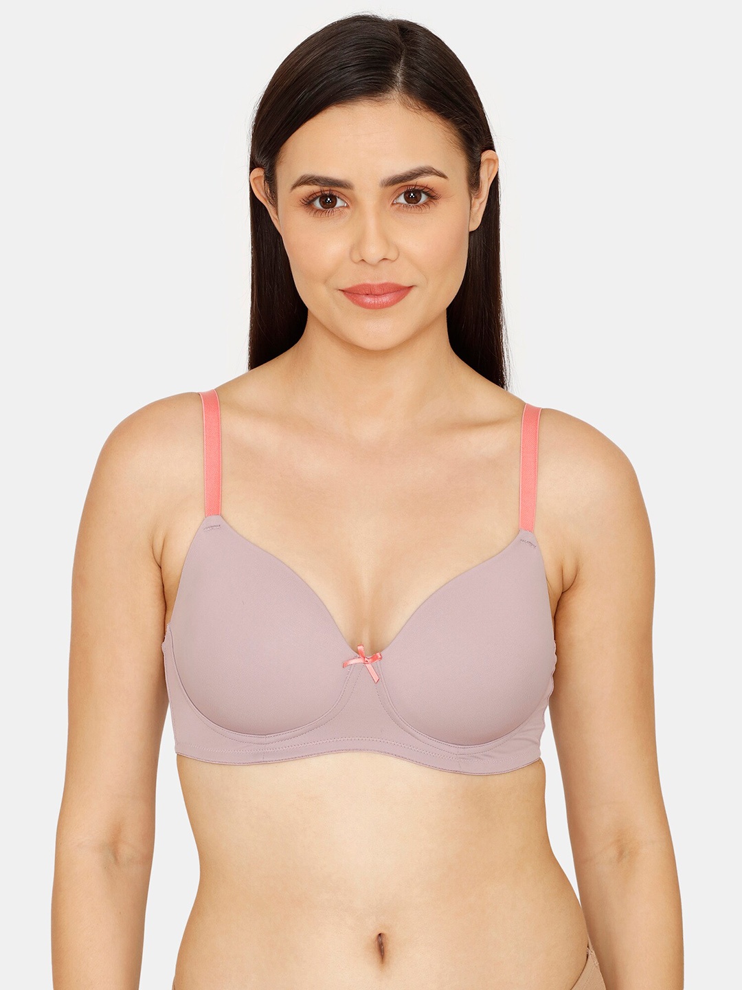 

Zivame Seamless T-Shirt Bra - Lightly Padded, Purple