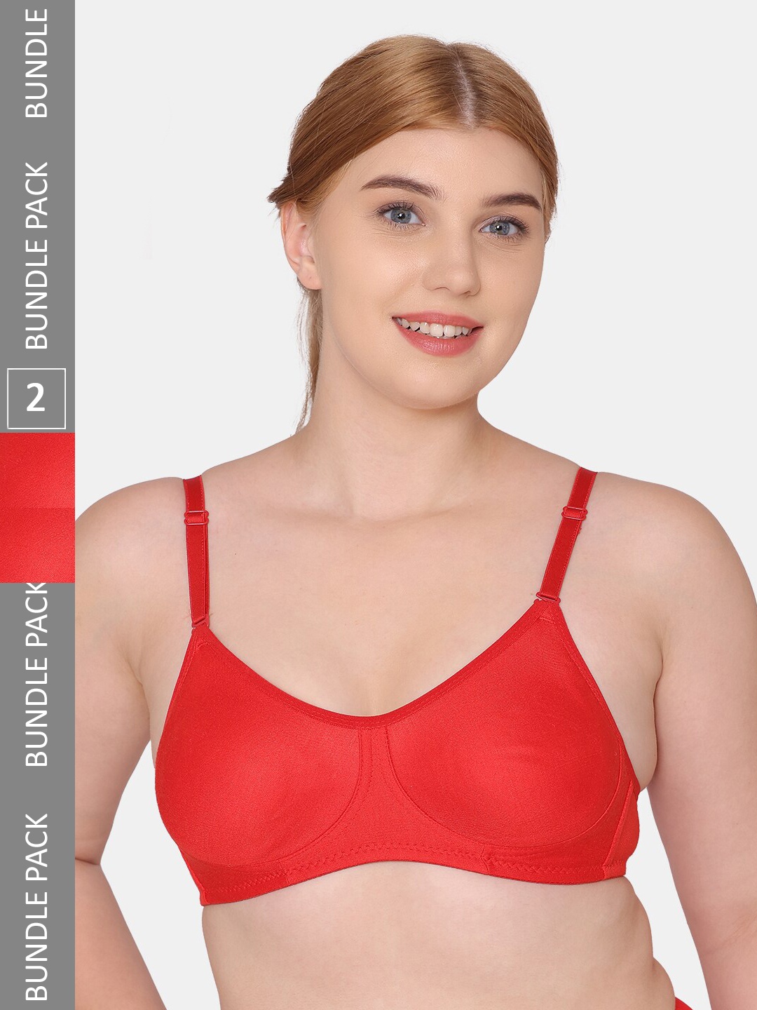 

Tweens Non-Padded Full Coverage Bra, Red