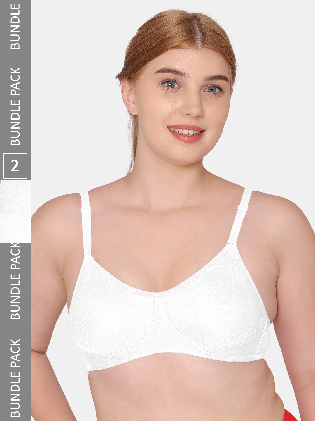

Tweens Non-Padded Full Coverage Cotton Bra, White
