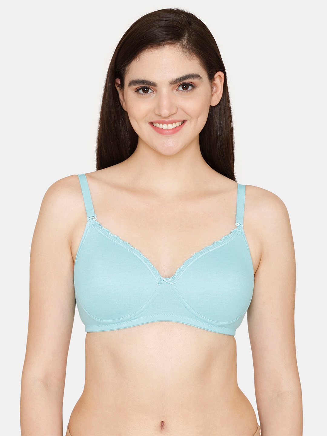 

Rosaline by Zivame Seamless Lightly Padded Bra RO1248FASH0BLUE, Blue