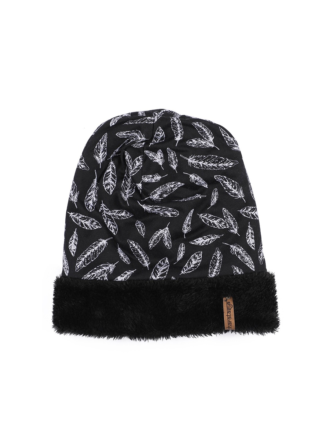 

Bharatasya Unisex Self Design Beanie, Black