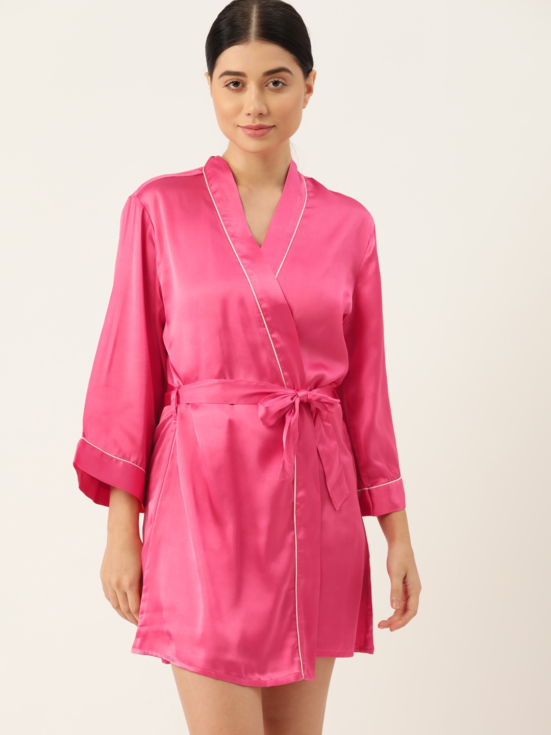 

ETC Satin Finish Bathrobe, Pink