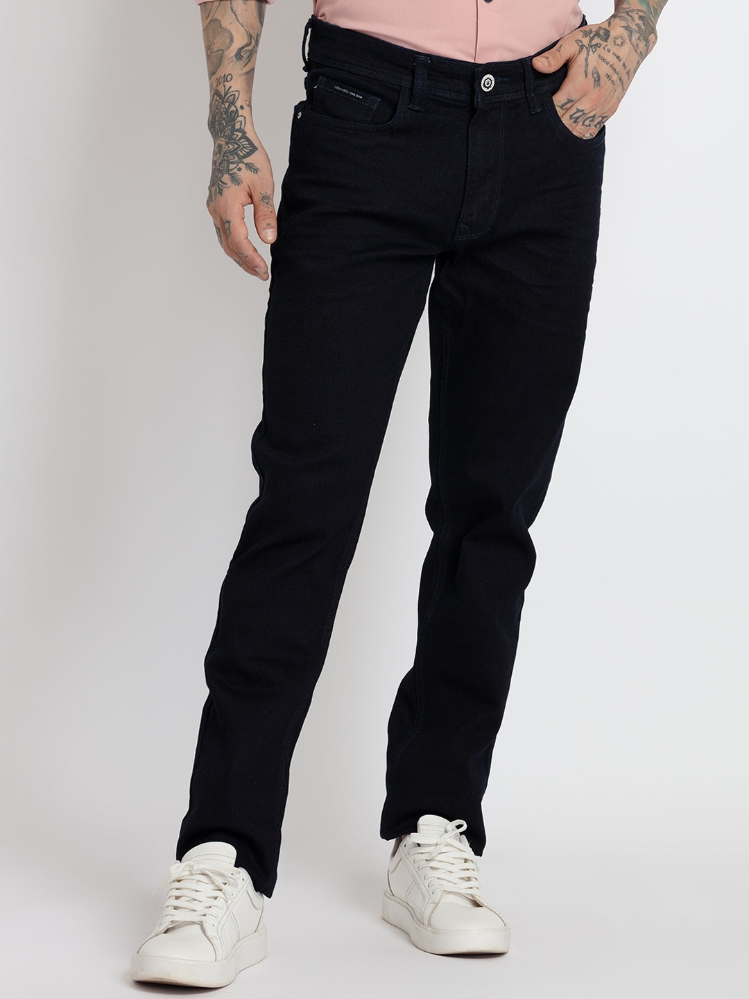 

Status Quo Men Slim Fit Jeans, Navy blue