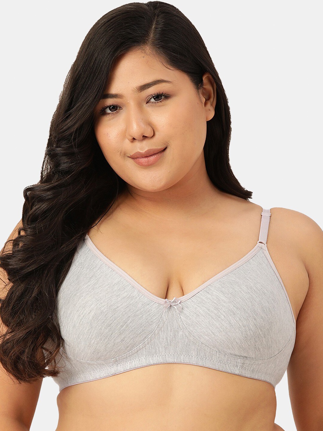 

Sztori Non Padded Non Wired Pure Cotton T-Shirt Bra, Grey