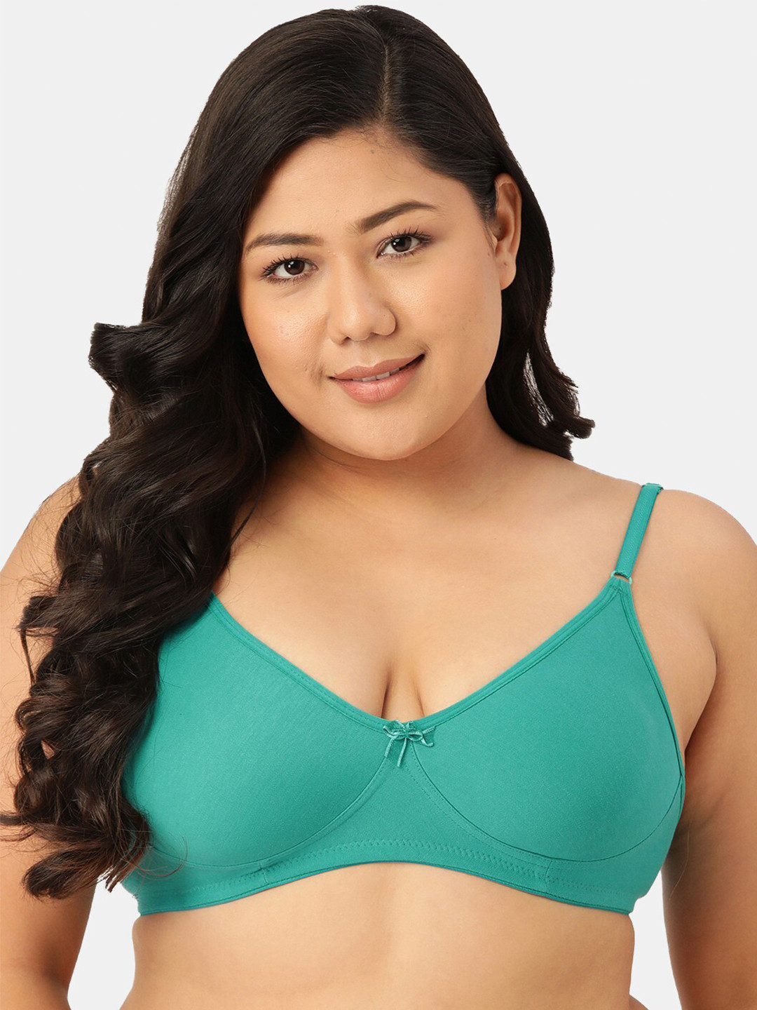 

Sztori Seamless Cotton Non-Padded Bra SZ-P-COOL-RG-1, Green