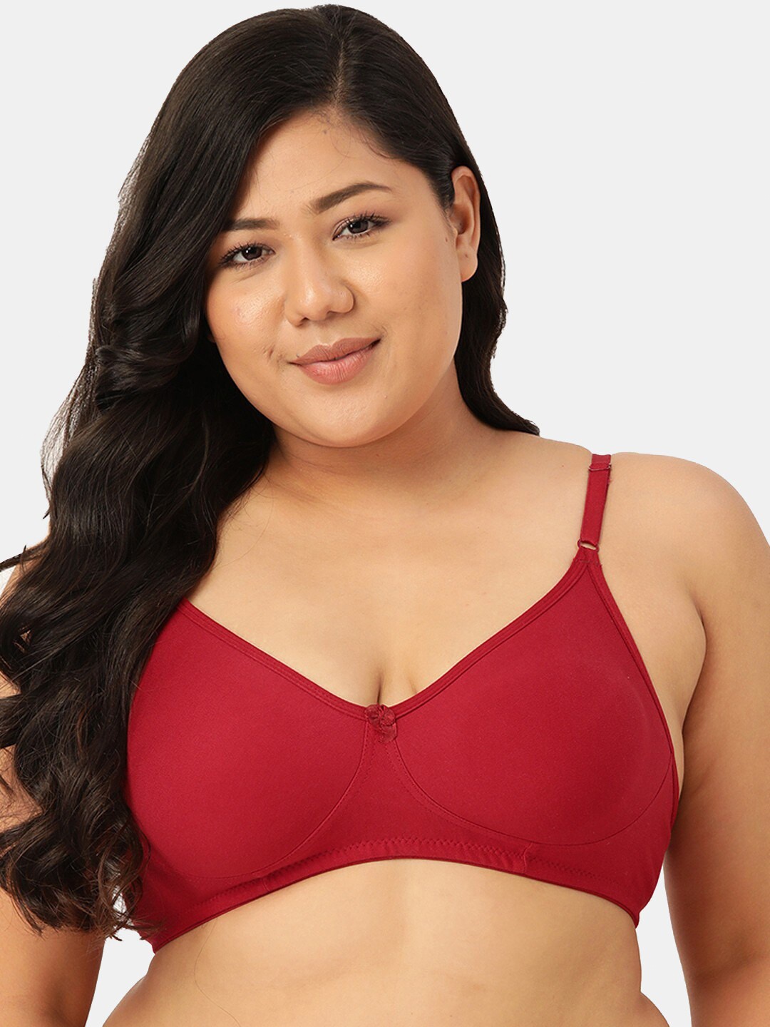 

Sztori Non Padded Pure Cotton T-shirt Bra, Maroon