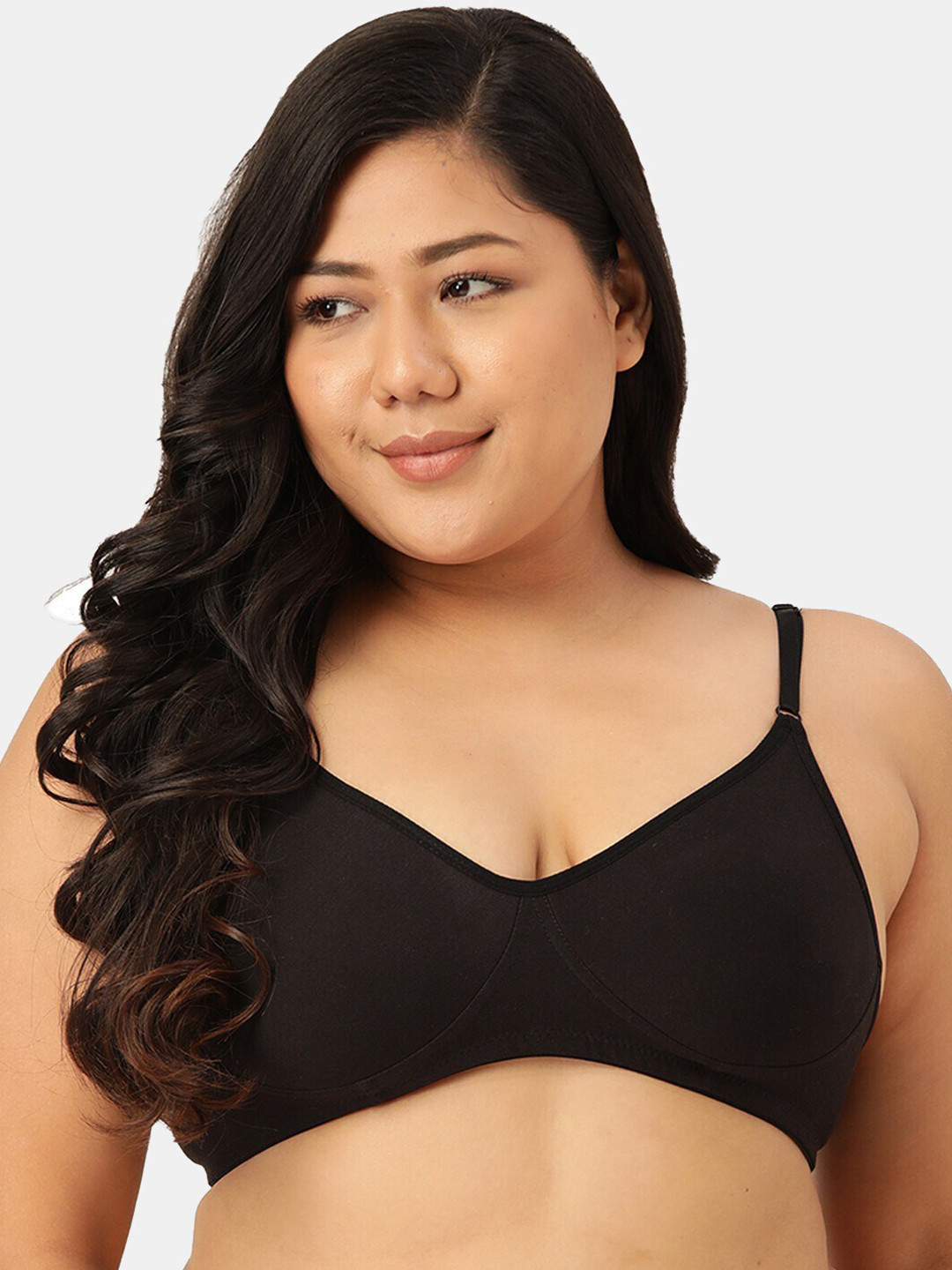 

Sztori Non Padded Pure Cotton T-shirt Bra, Black