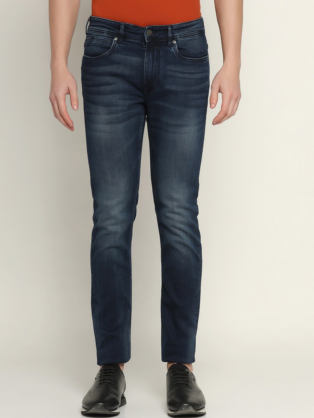 

Blackberrys Men Skinny Fit Low-Rise Light Fade Jeans, Blue