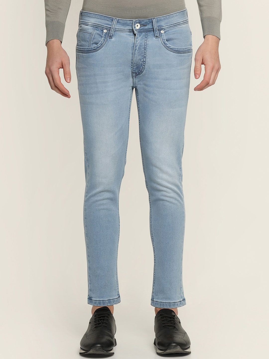 

Blackberrys Men Urban Skinny Fit Light Fade Stretchable Jeans, Blue