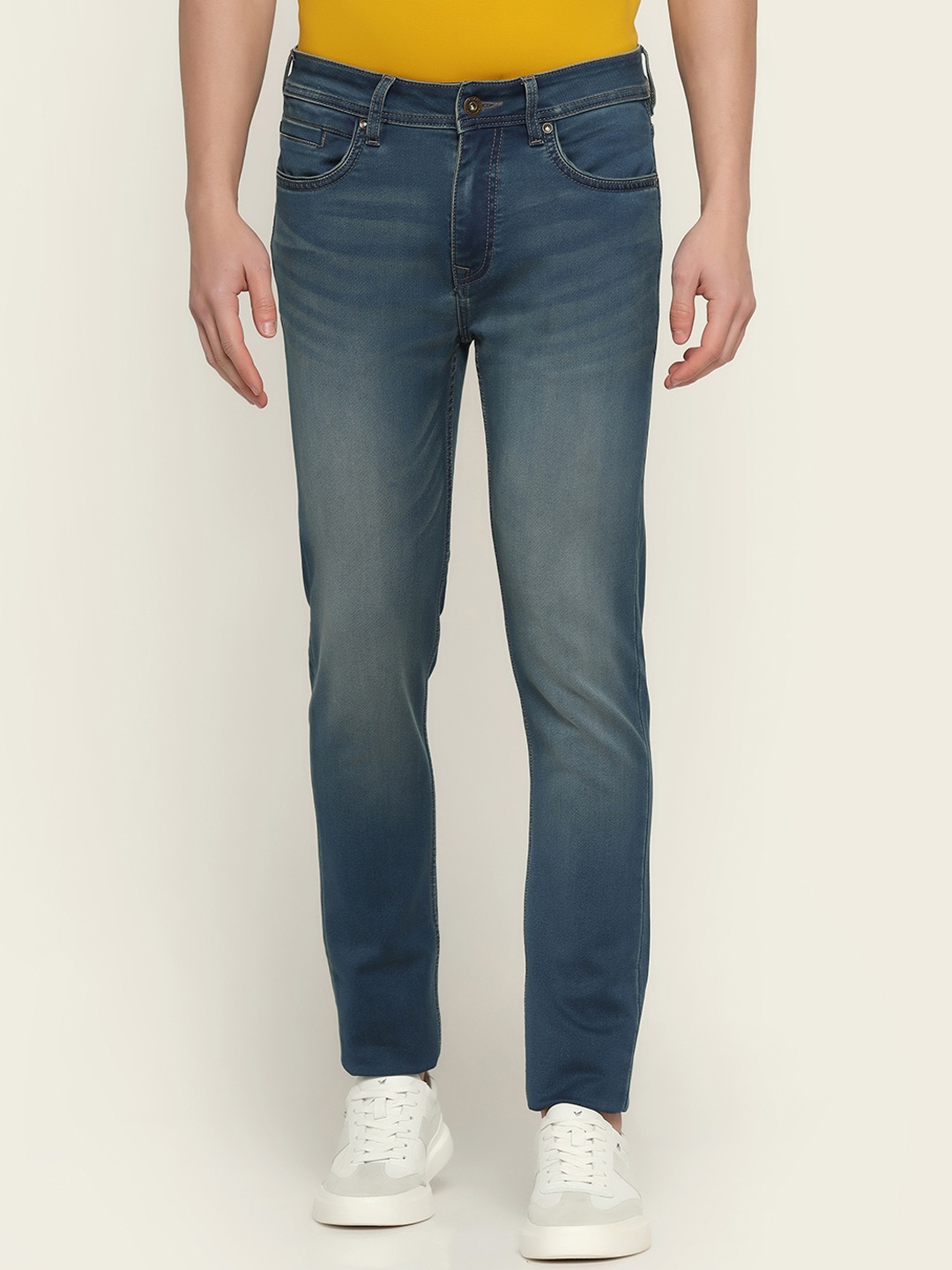 

Blackberrys Men Skinny Fit Low-Rise Stretchable Jeans, Blue
