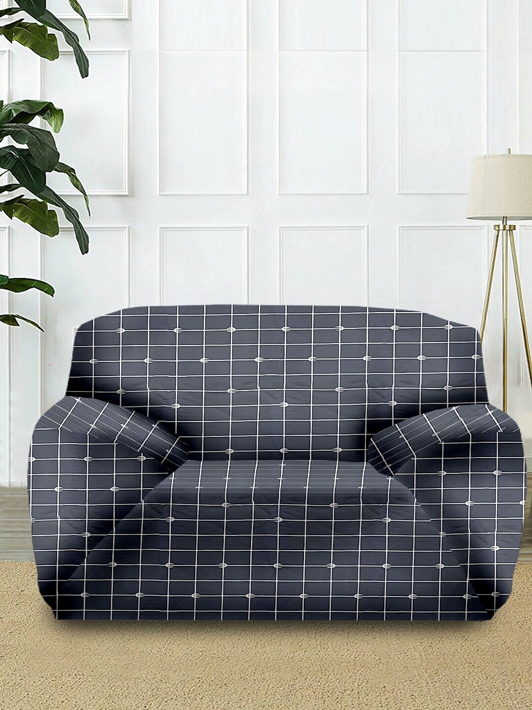 

Cortina Grey & White Printed 1-Seater Sofa Covers