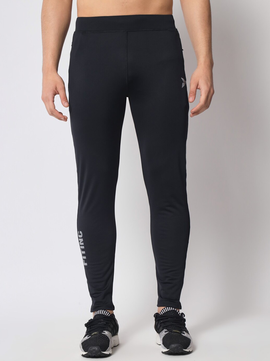 

FITINC Men Slim-Fit Antimicrobial Stretchable Track Pants, Black