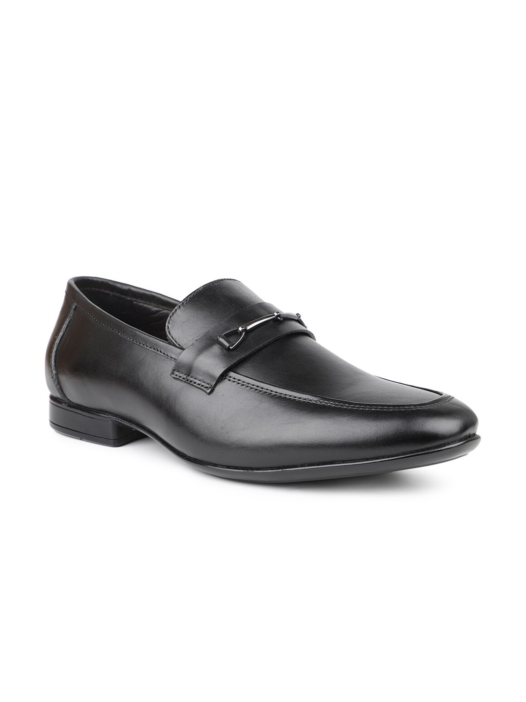 

ATESBER by Inc.5 Men Leather Formal Loafers, Black