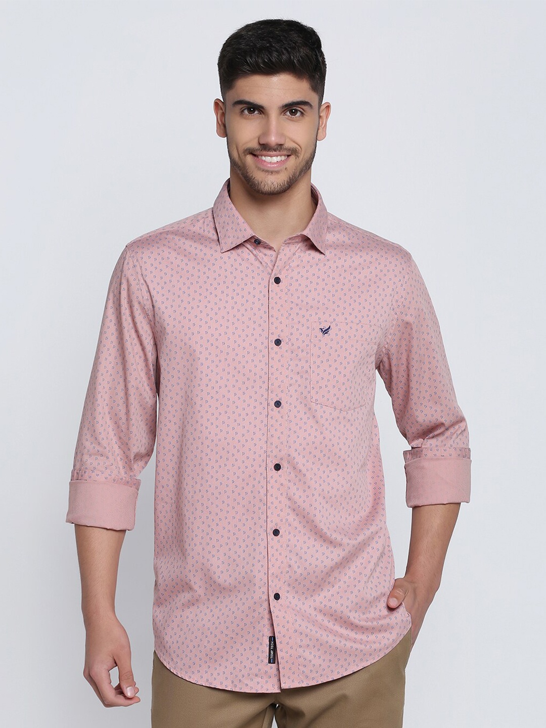 

Blackberrys Men Slim Fit Casual Shirt, Peach