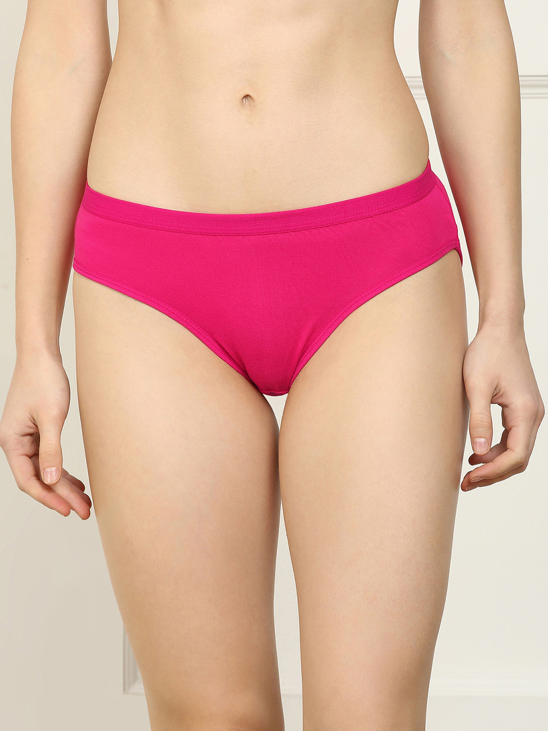 

AROUSY Women Mid-Rise Hipster Briefs, Pink