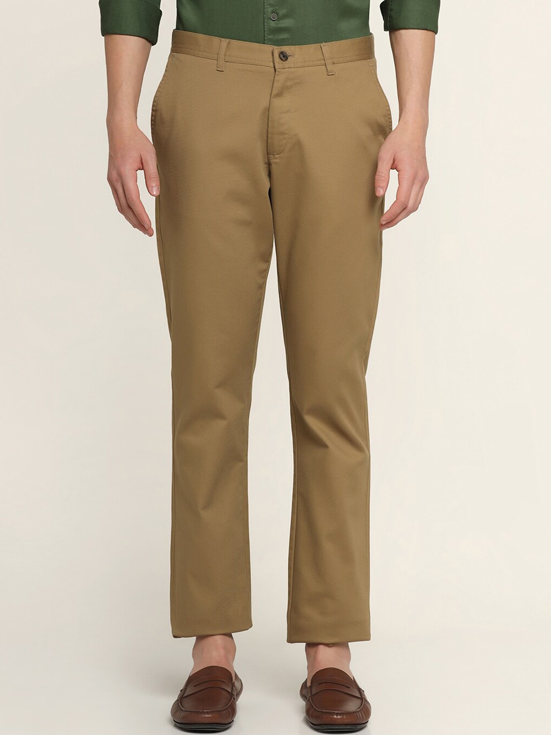 

Blackberrys Men Urban Slim Low-Rise Trousers, Khaki