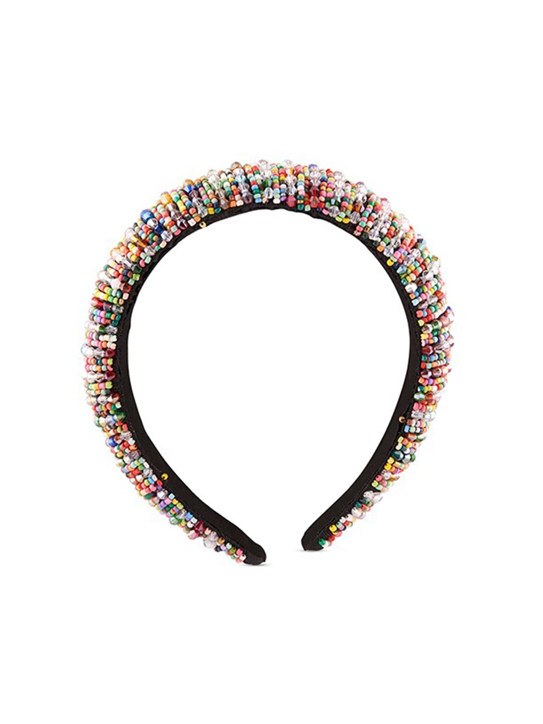 

Lilly & sparkle Women Embellished Spiral Hairband, Black