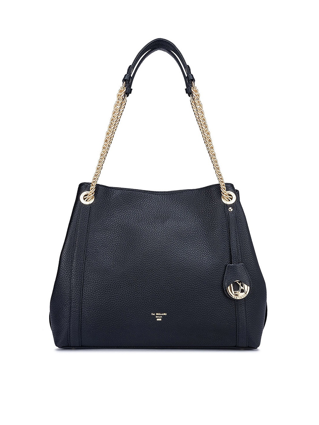 

Da Milano Leather Shopper Shoulder Bag with Tasselled, Maroon